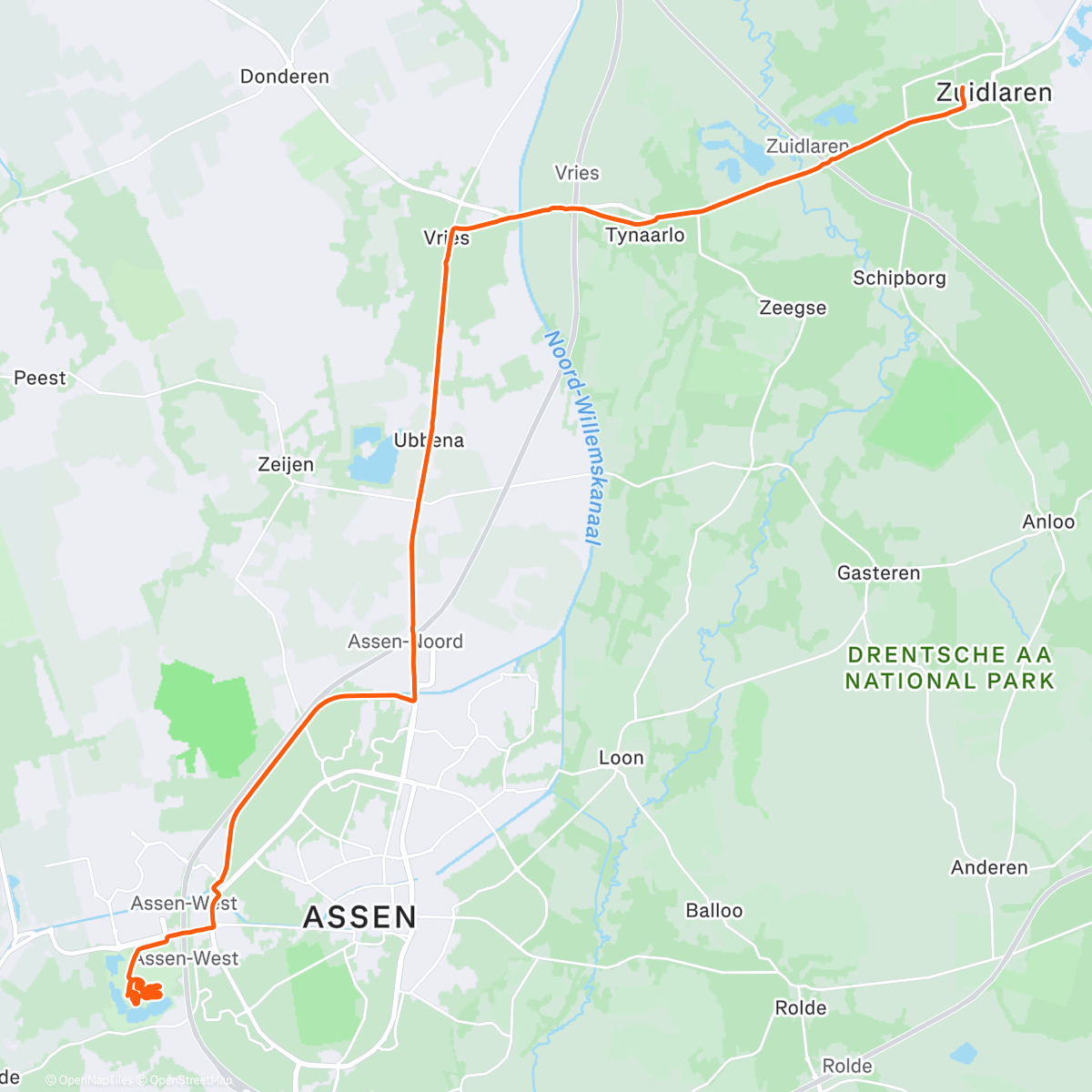 Map of the activity, ICW Assen 🤩