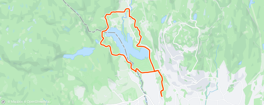 Map of the activity, Rolig rundt Bogstadvannet med Marius Aa