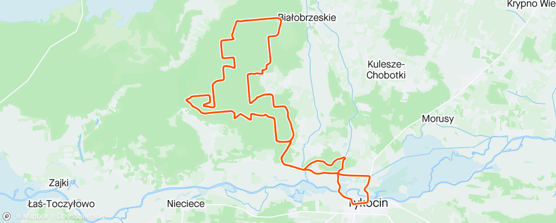 Mapa da atividade, Maratony Kresowe - Tykocin
