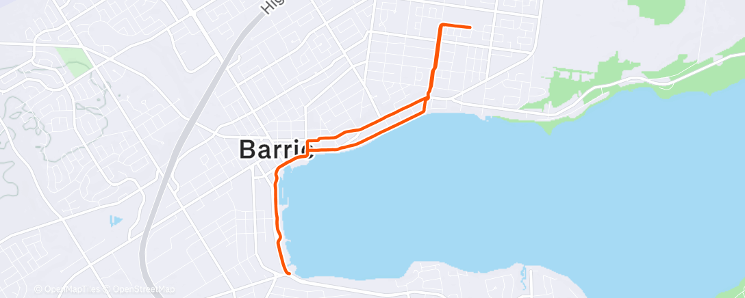 Карта физической активности (Morning Run)