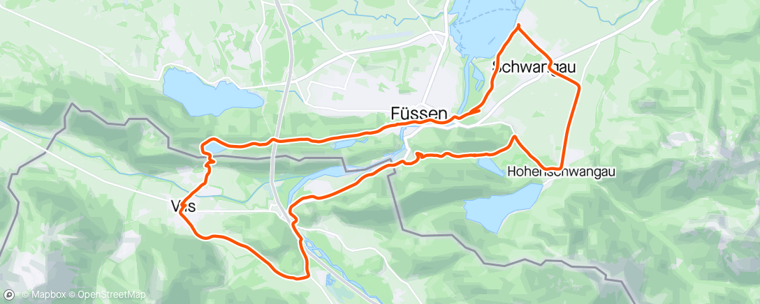 Map of the activity, Schwansee/ Alatsee loop