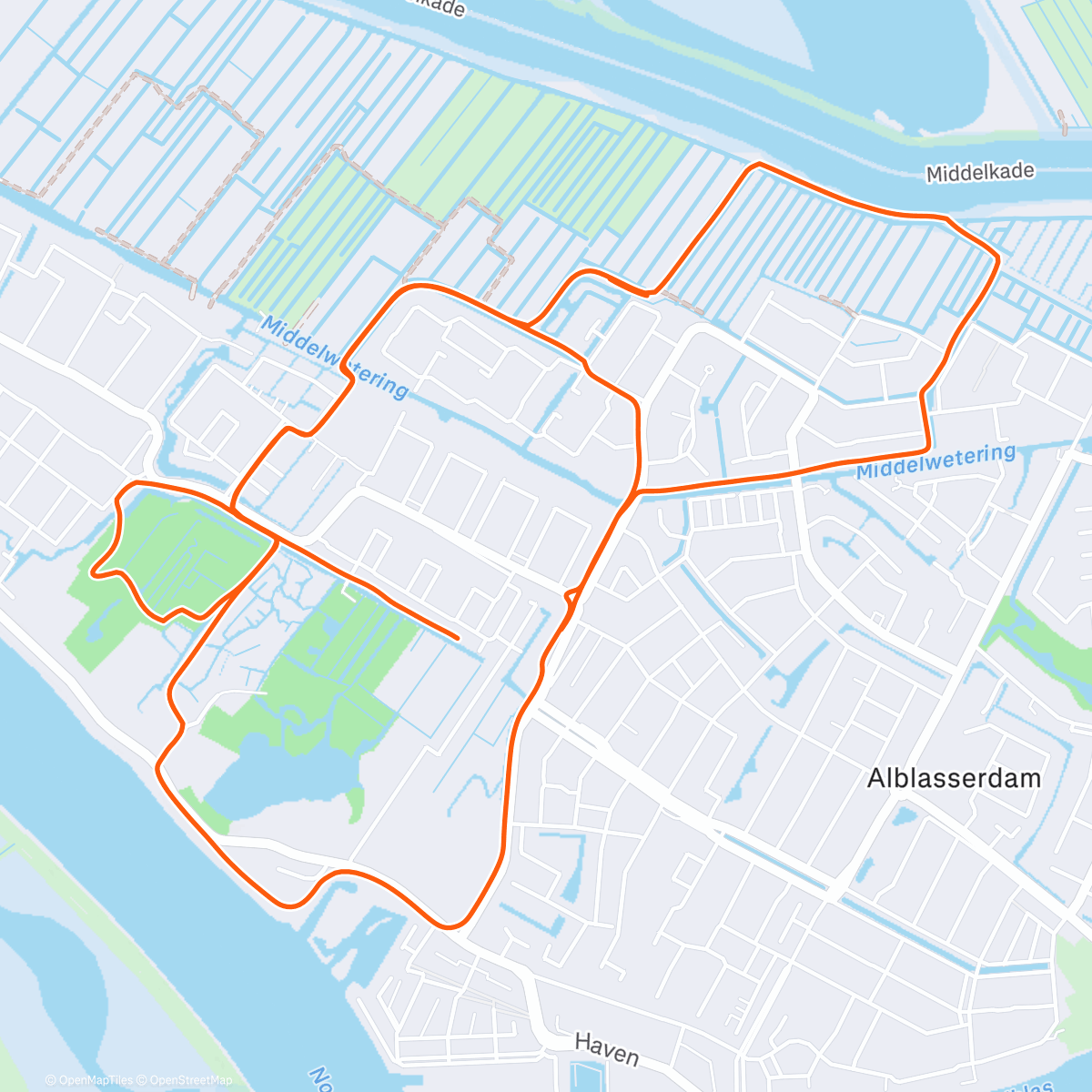 Карта физической активности (Namiddagwandeling 🔄)