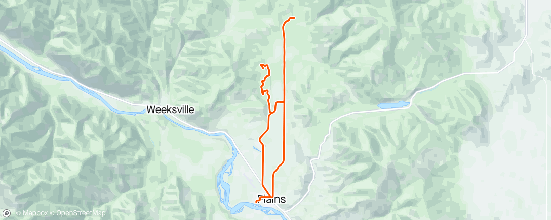 Map of the activity, High Country