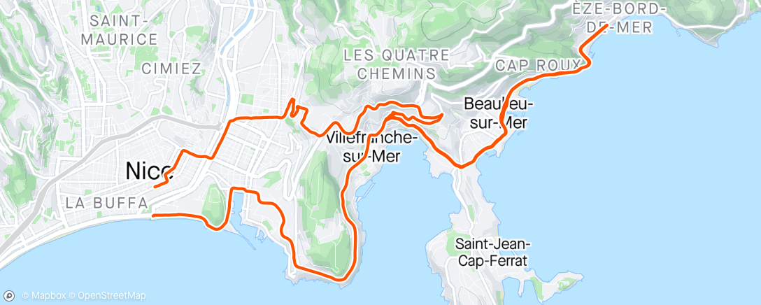 Carte de l'activité Afternoon Ride