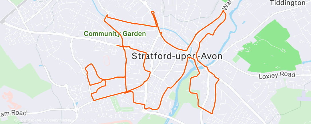 Map of the activity, Relaxed Boxing Day!