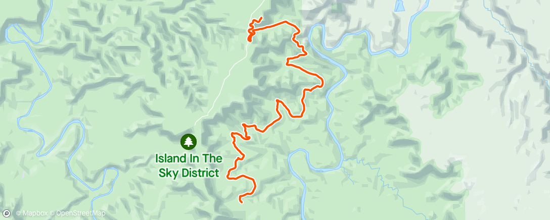 Map of the activity, White Rim Trail - Gooseberry to top of Schafer Trail