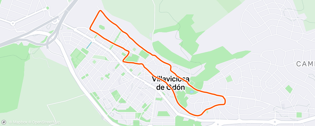 Mapa da atividade, Legua Navideña Villaviciosa de Odón