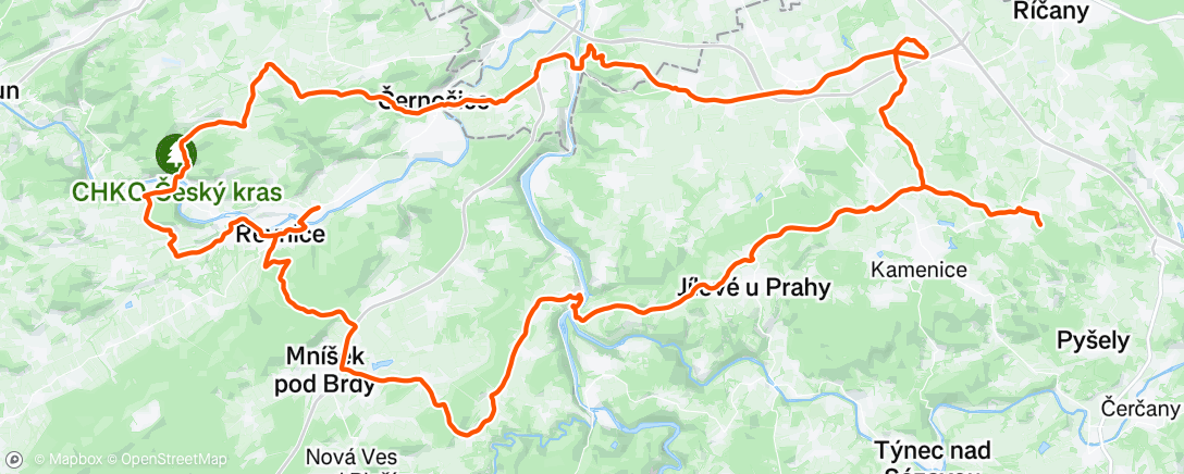 Map of the activity, Morning Ride