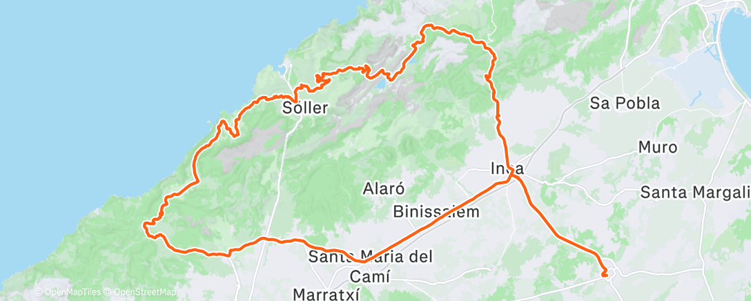 Map of the activity, Fahrt am Morgen