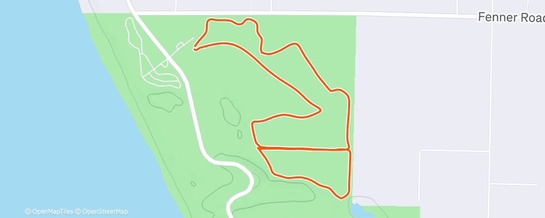 Map of the activity, Morning Nordic Ski