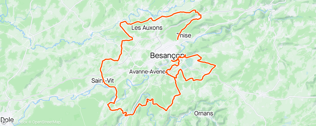 Map of the activity, Besançon - Male male 😵‍💫