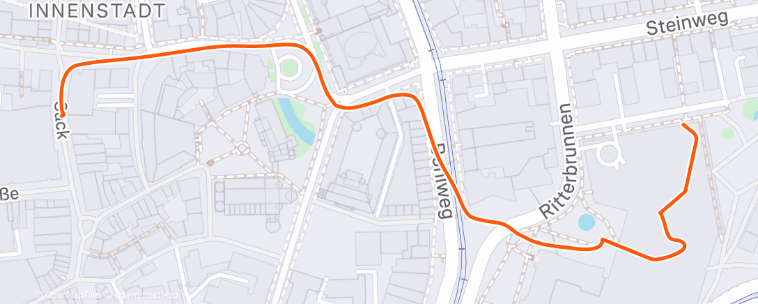 Map of the activity, Spaziergang am Nachmittag