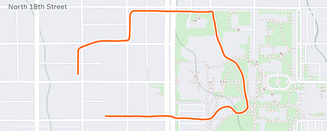 Map of the activity, Afternoon Walk