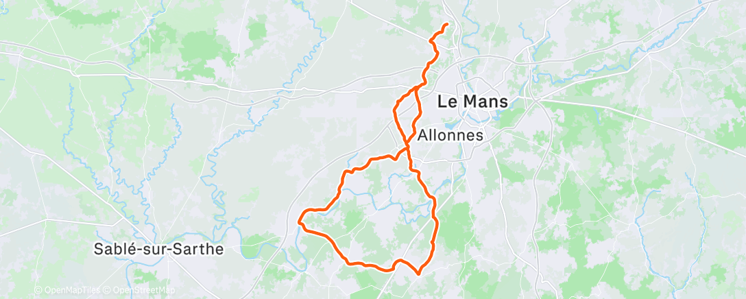 Карта физической активности (Cyclisme)