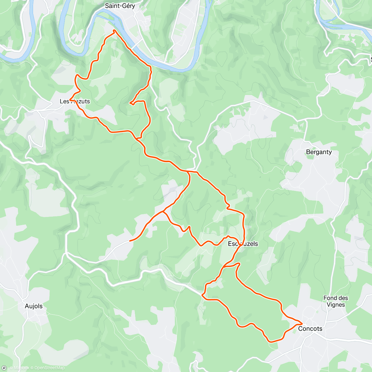 Map of the activity, Café associatif Esclauzels