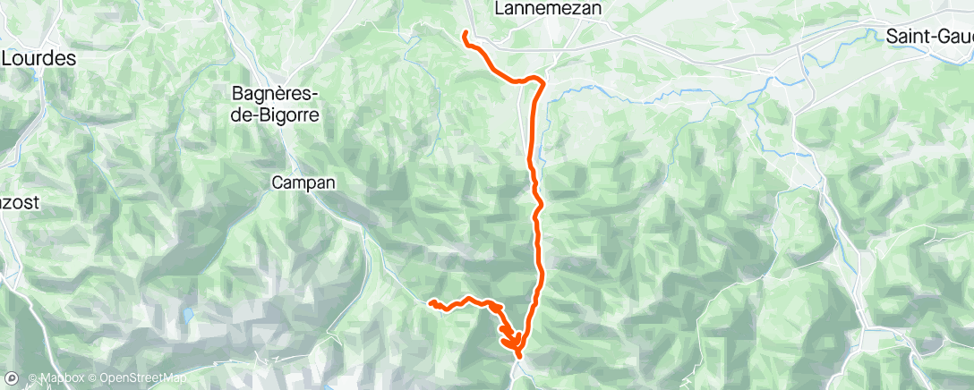 Map of the activity, Aspin aller-retour-aller