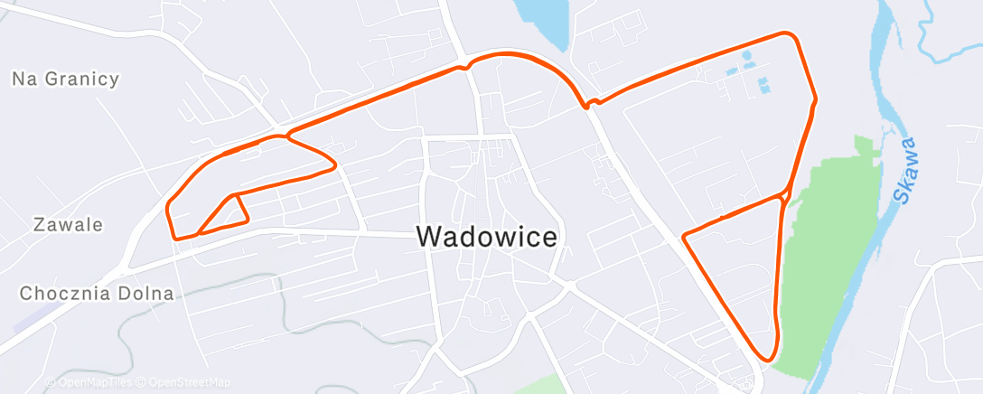 Карта физической активности (Afternoon Run)