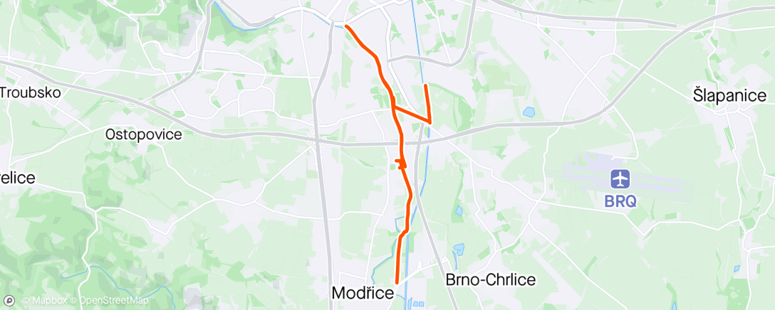 Map of the activity, Pruzkum Inline Brna