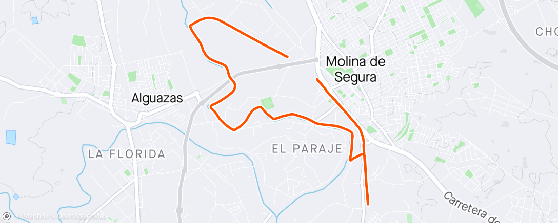 Map of the activity, Río, vía verde 🚜🤙