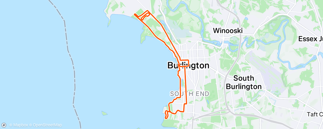 Map of the activity, Burlington Marathon