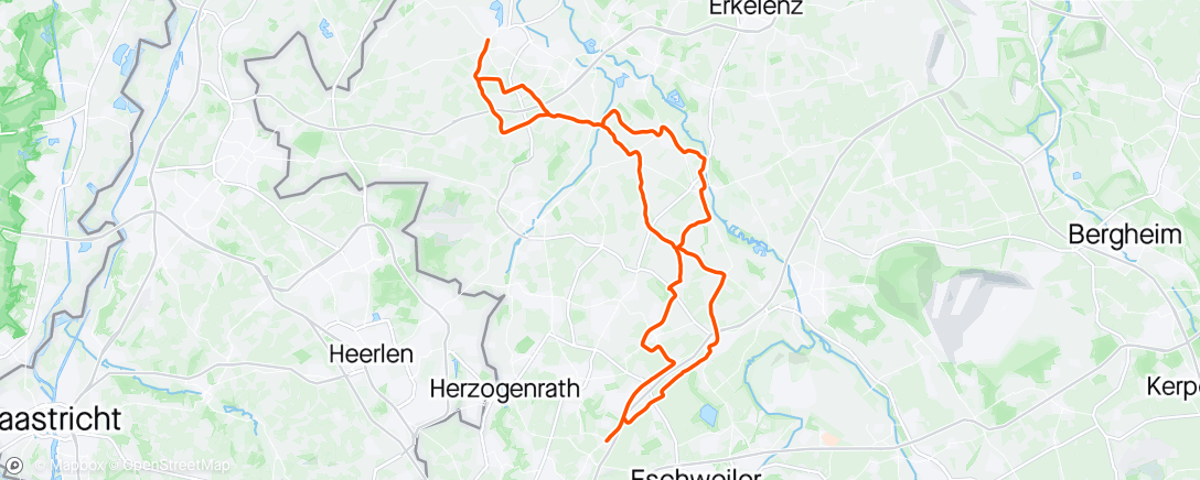 Map of the activity, Abendausfahrt