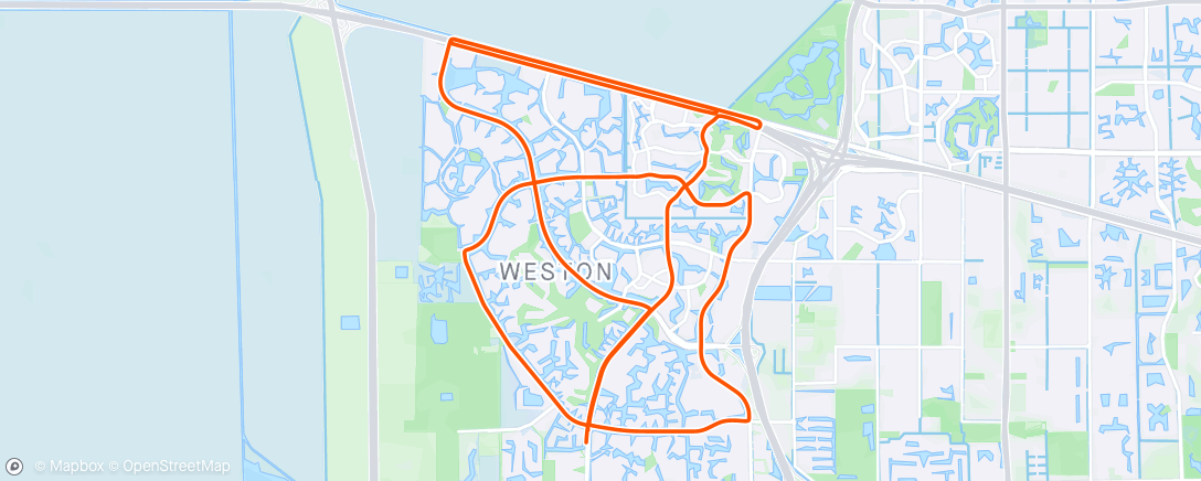 Mapa de la actividad (Evening Ride)