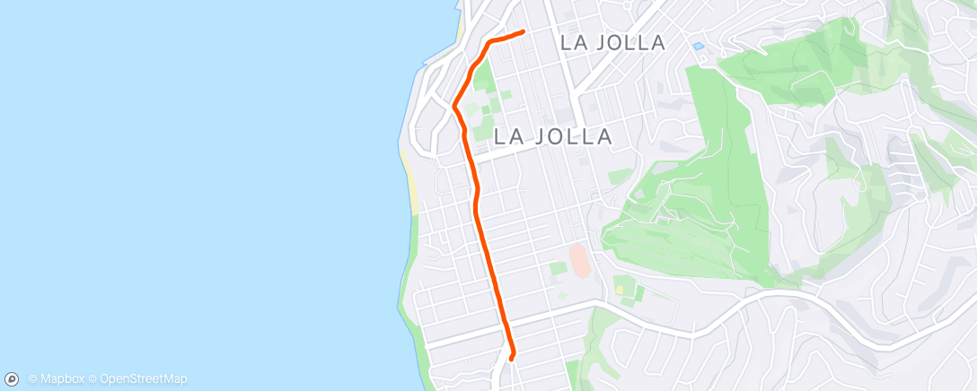 Map of the activity, Morning Run