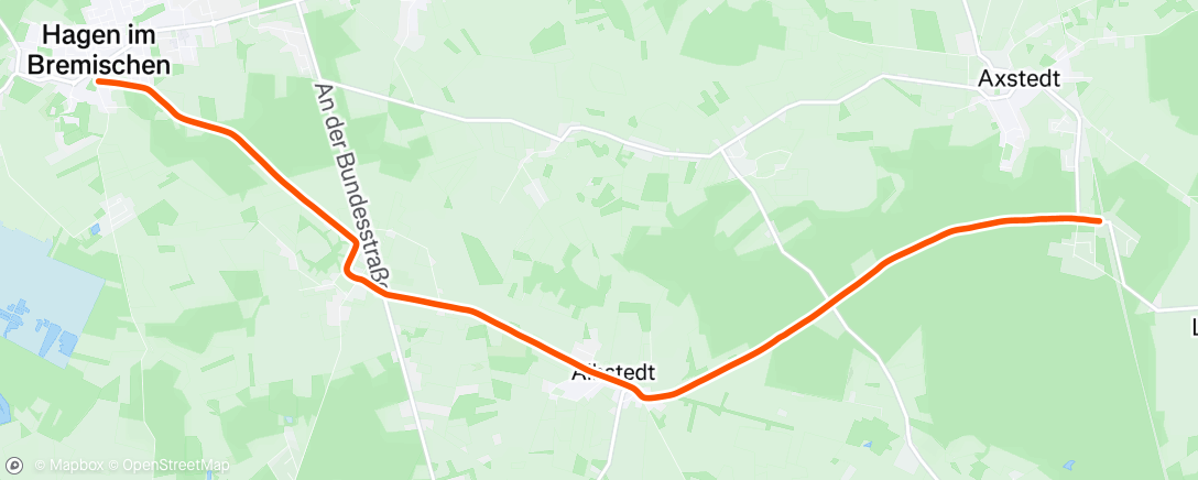 Map of the activity, Gravel-Fahrt zur Mittagszeit