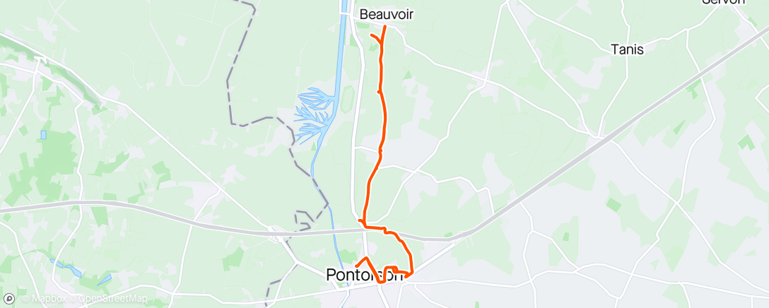 Map of the activity, Course à pied le midi 🌞😜🤪
