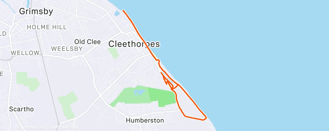 Map of the activity, Morning Run