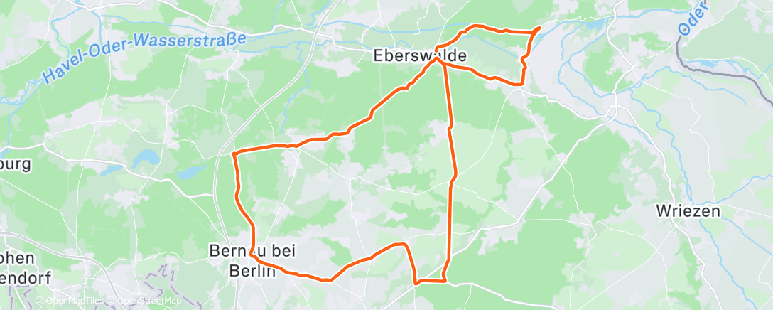 Map of the activity, Morgenausfahrt