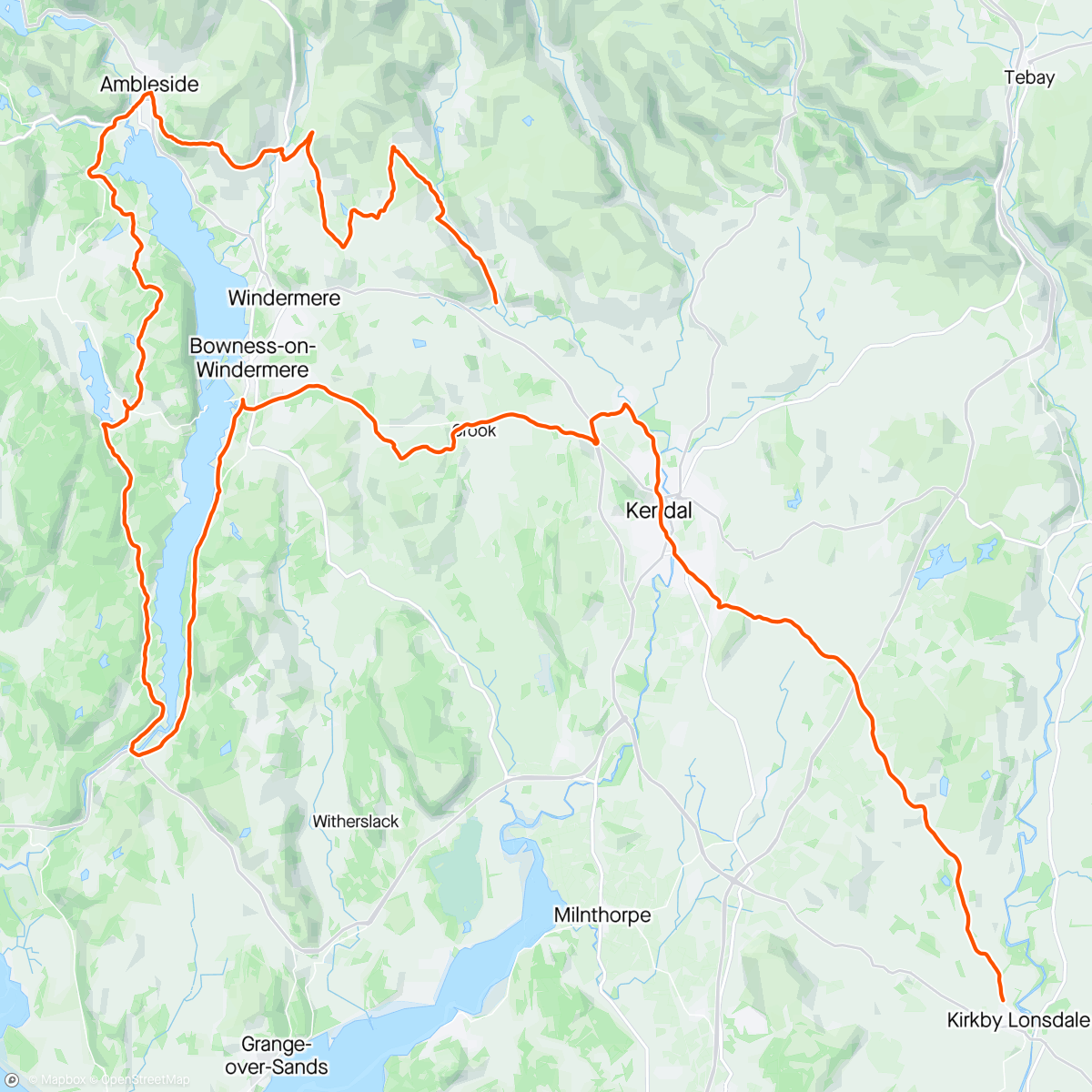 Map of the activity, Needed to pick some stuff up from Alpkit