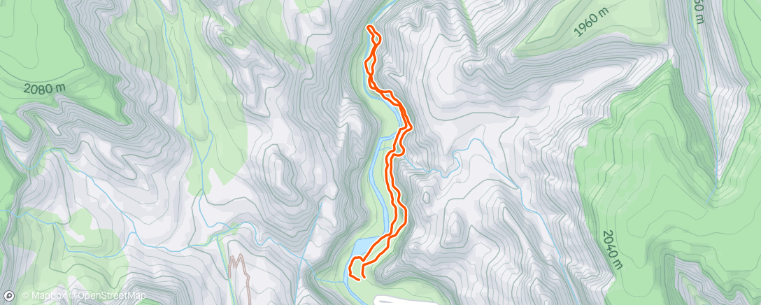 Map of the activity, Afternoon Walk