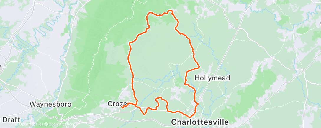 Map of the activity, Morning Ride