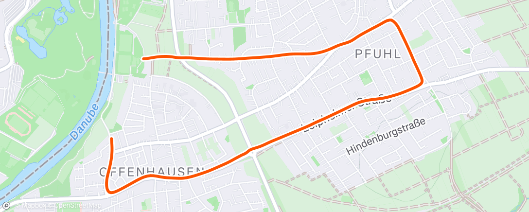 Map of the activity, Abendlauf