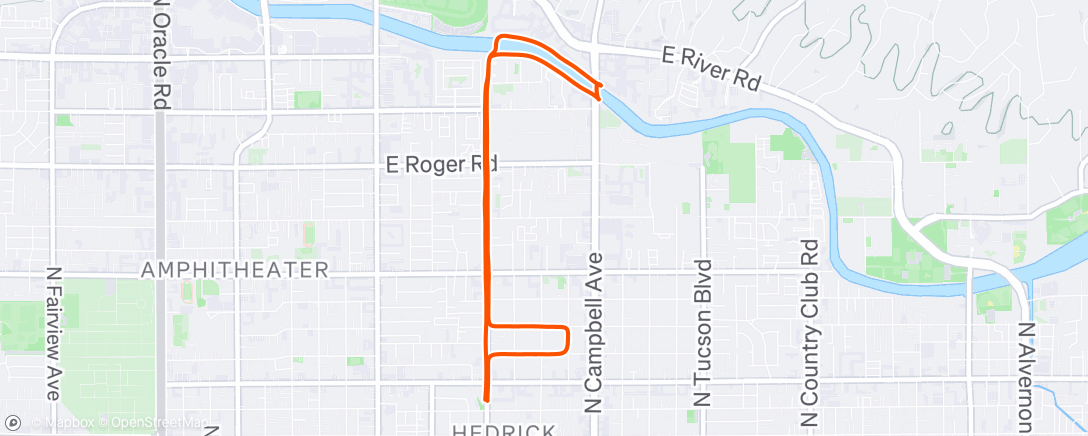 Map of the activity, Morning Run