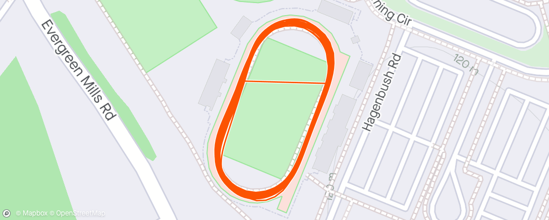 Map of the activity, Track Saturdays - Goggins Style! 🤣🤣