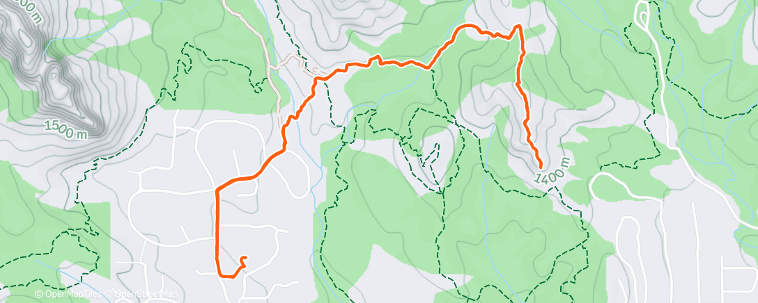 Map of the activity, Sedona leg stretcher hike - with Mike, Jen, Wren and Luna