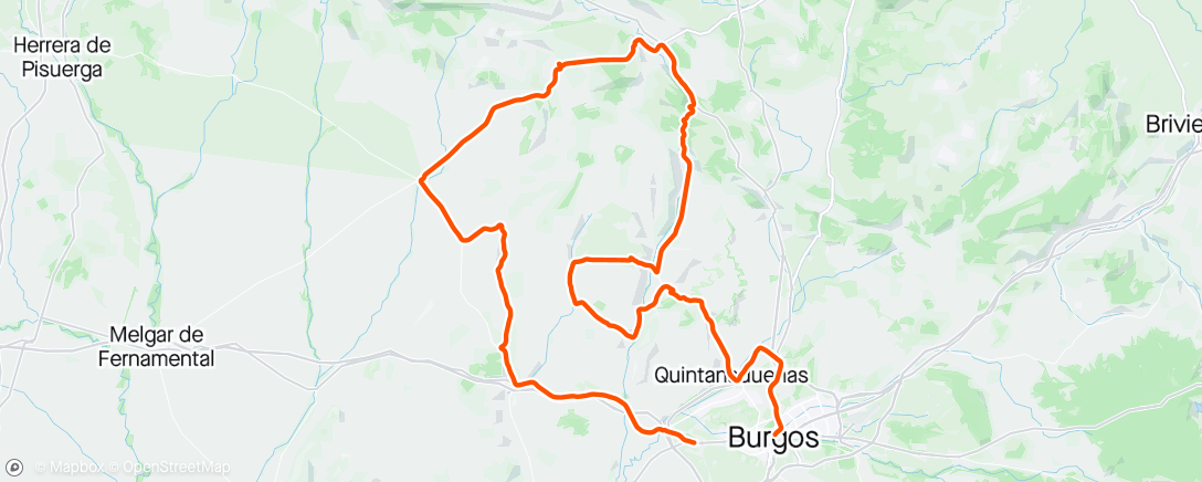 Map of the activity, Vuelta burgos stage 1