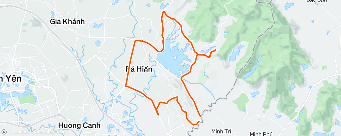 Map of the activity, Morning Ride