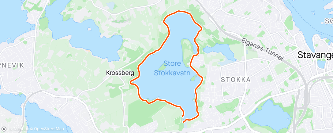 Map of the activity, Rolig jogg med Andi!😎
