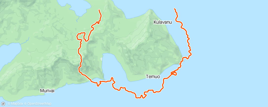 Map of the activity, 45 Mins on Zwift