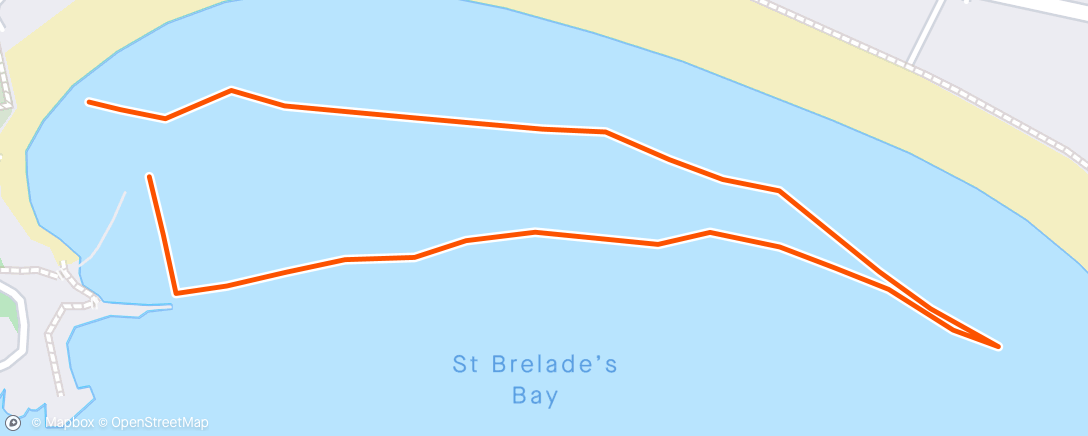 Map of the activity, Swim even when it’s hard