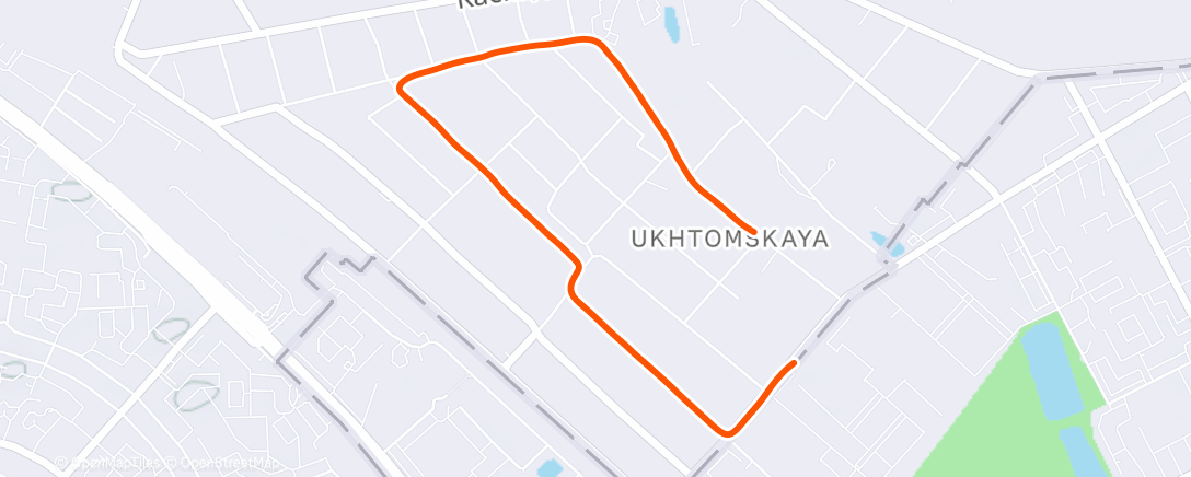 Map of the activity, Morning Run