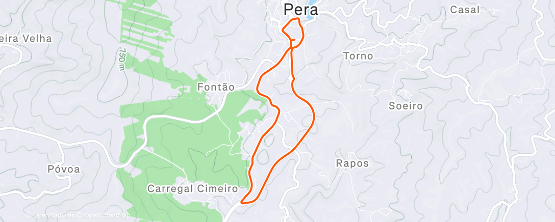 Map of the activity, Morning Ride