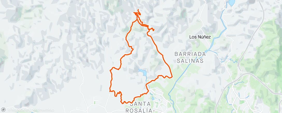 活动地图，Bicicleta de montaña vespertina