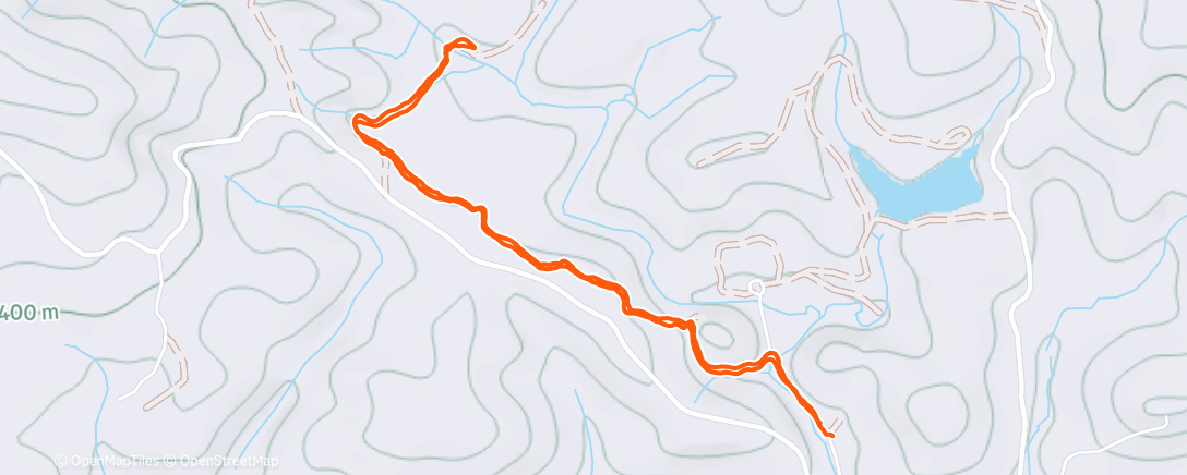 Map of the activity, Persimmon Ridge