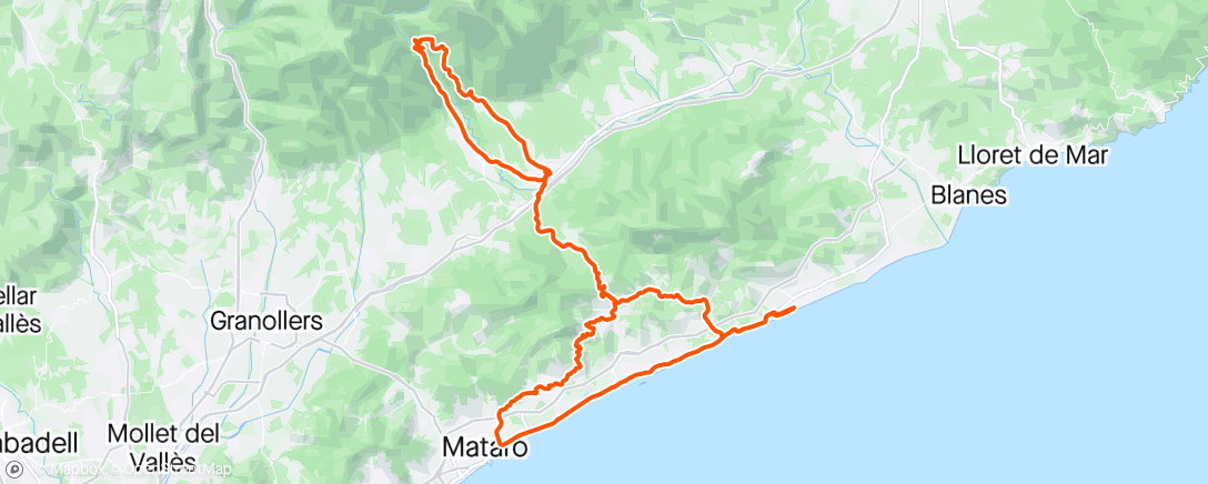 Mapa da atividade, Costa Brava - Montseny