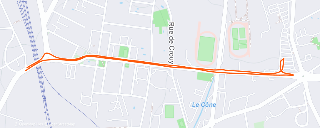 Map of the activity, Afternoon Ride