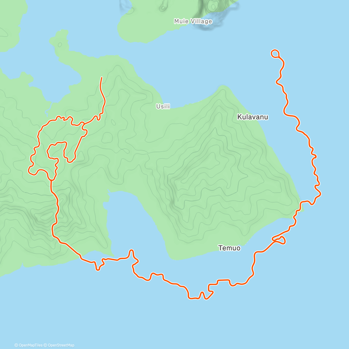 アクティビティ「Zwift - Mishmash on Coast Crusher in Watopia」の地図